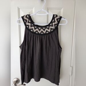 Embroidered Tank Top